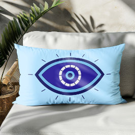 Almofada Lombar Enfeite decorativo azul Olho Gordo para lançar 