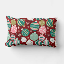 Almofada Lombar Enfeites de natal retrorreflectores da Vintage e f