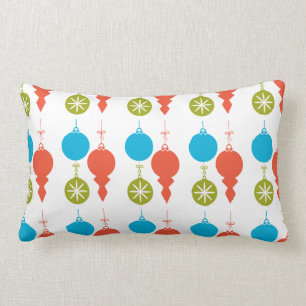 Almofada Lombar Enfeites de natal retros do meio século do