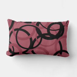 Almofada Lombar Enfumaçado Topaz e Círculos Pretos