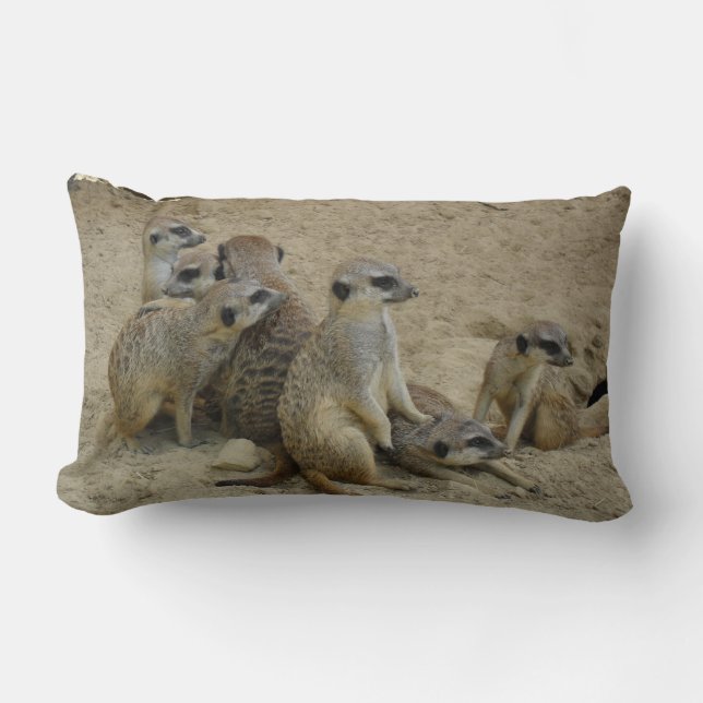 Almofada Lombar Erdmännchen família como Dekokissen (Frente)
