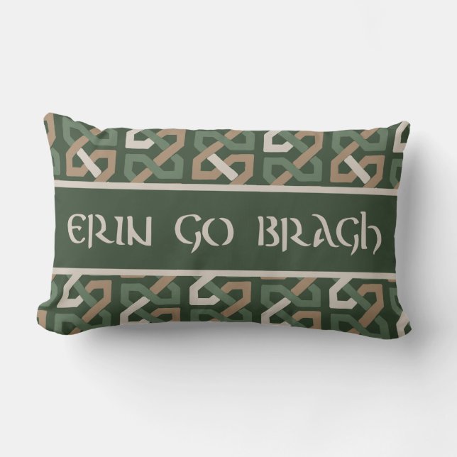 Almofada Lombar Erin go Bragh Irish Knot Pattern (Frente)