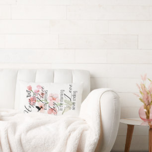 Almofada Lombar Esperança paz Joy ama cristão Travesseiro lombar