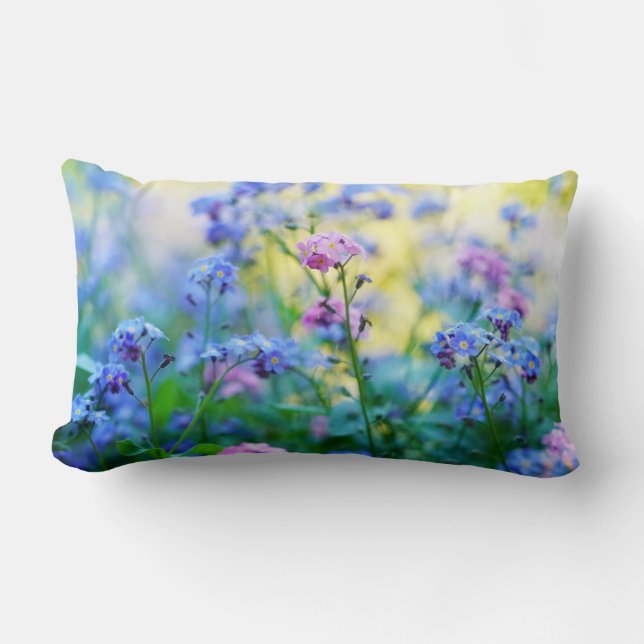 Almofada Lombar Esqueçam-me-não-flores (Frente)