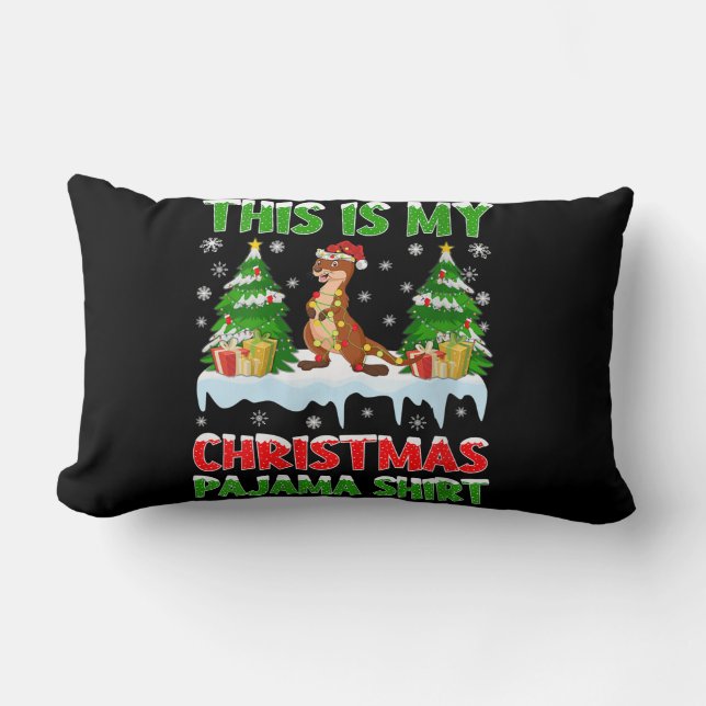 Almofada Lombar Esta É Minha Pajama De Natal (Frente)