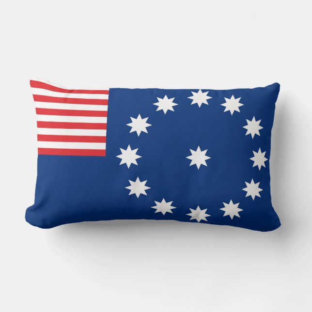Almofada Lombar Estado de bandeira América da cidade de Easton (Frente)