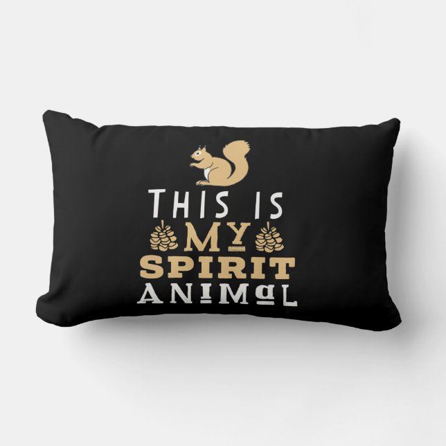 Almofada Lombar Este É O Meu Animal Espírito (Frente)