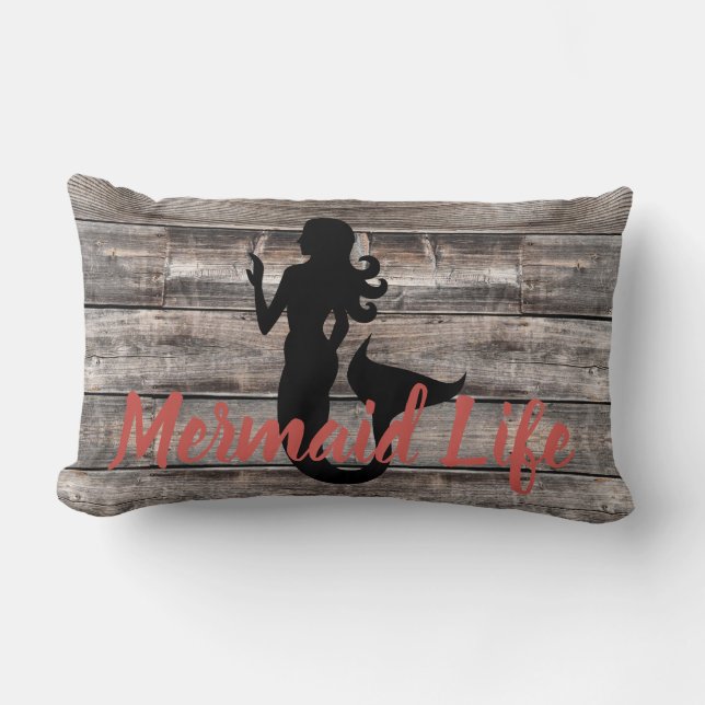 Almofada Lombar estilo de design MERMAID rústico chic | (Frente)