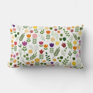 Almofada Lombar Estilo escandinavo Flora & Fauna Padrão