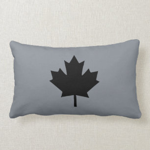 Almofada Lombar Estilo preto canadense da folha de bordo