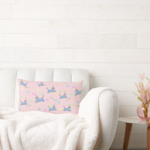 Almofada Lombar Estilo sem soldadura das estrelas arco-íris do Uni