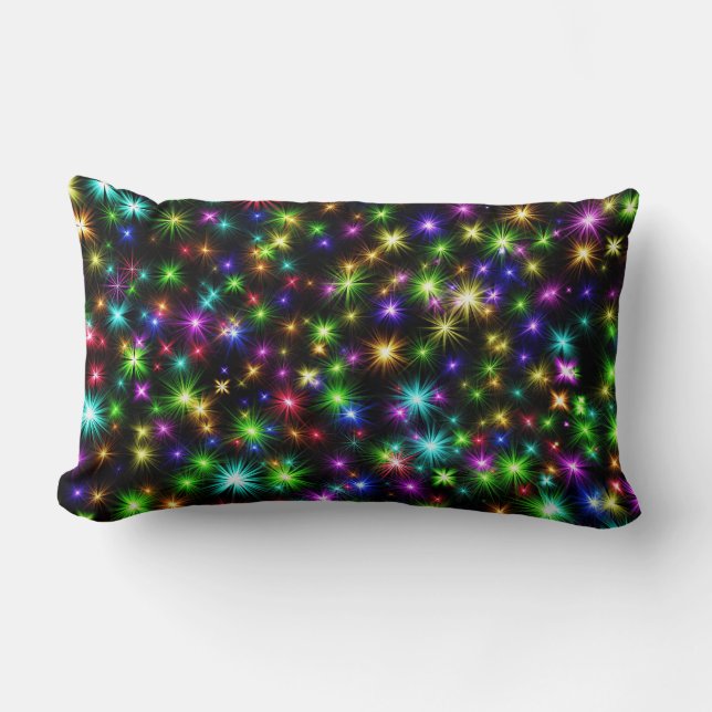 Almofada Lombar Estrelas de Natal Multicolores - 57191 (Frente)