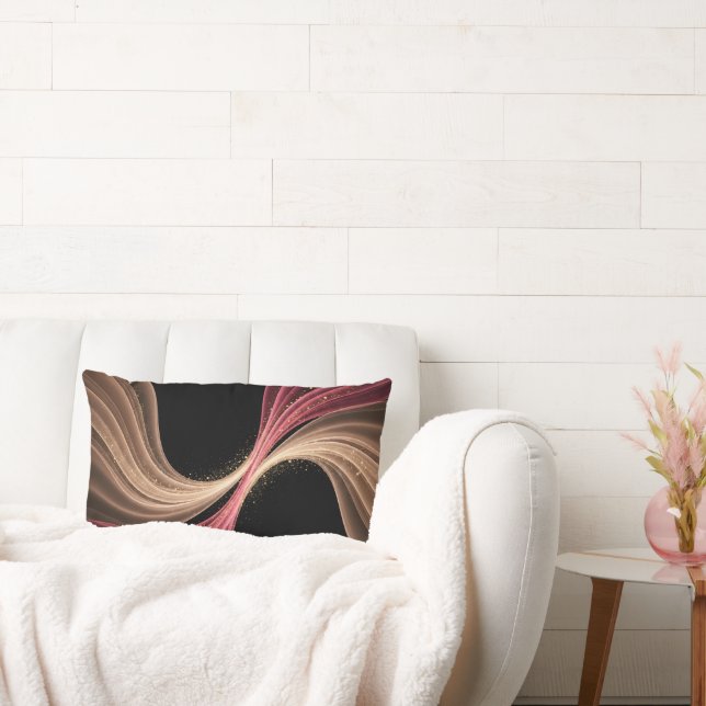 Almofada Lombar Eternal Flow of Love — Abstract Romantic Art (Sofá)