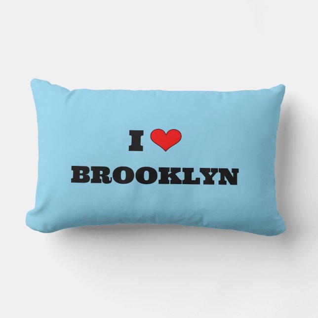 Almofada Lombar Eu Amo Brooklyn (Frente)