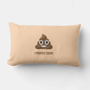 Almofada Lombar Eu Podia Hoje Sorrir Poo Emoticon