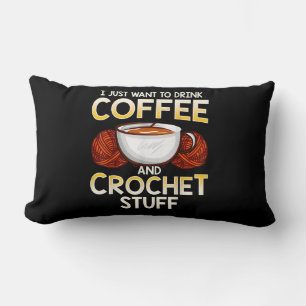 Almofada Lombar Eu Só Quero Beber Café E Coisas De Crochet