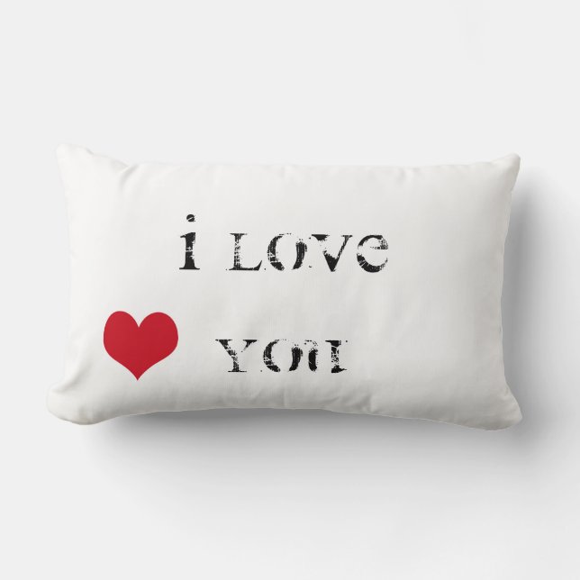 Almofada Lombar Eu te amo (Frente)
