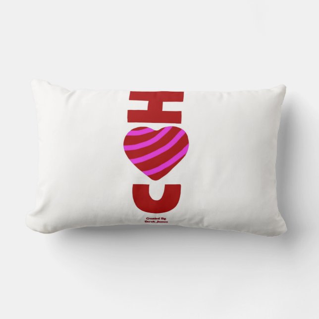 Almofada Lombar Eu Te Amo Travesseiro (Frente)