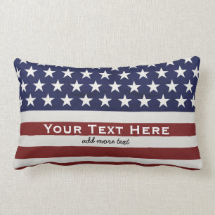 Almofada Lombar EUA bandeira americana costume patriótico do 4 de
