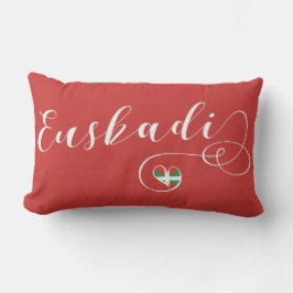 Almofada Lombar Euskadi Flag Heart, País Basco