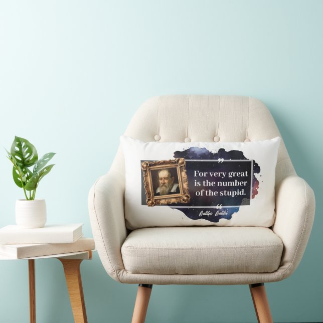 Almofada Lombar Excelente de Galileu Galilei número do estúpido (Cadeira)