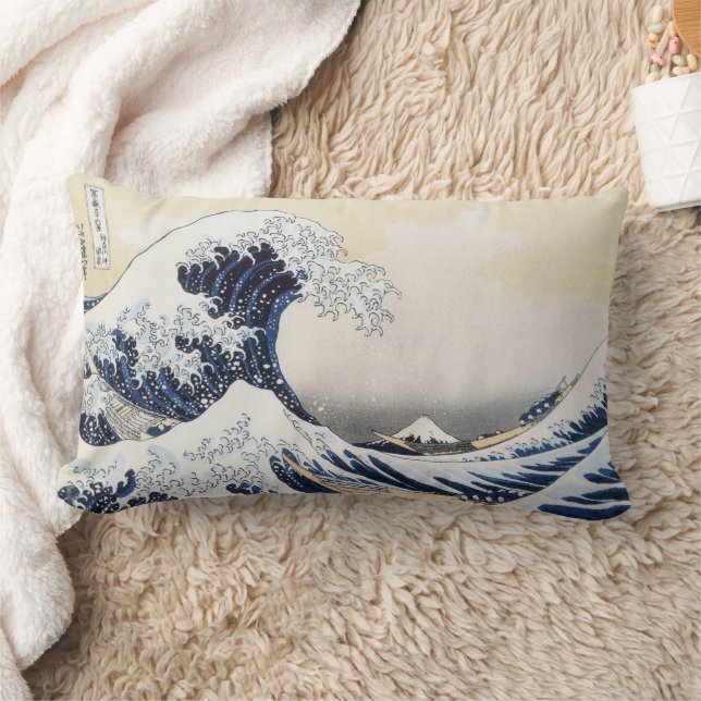 Almofada Lombar Excelente Wave de Kanagawa Hokusai (Cobertor)
