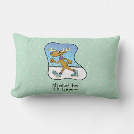 Almofada Lombar Exercício Corrente de Reindeer Natal