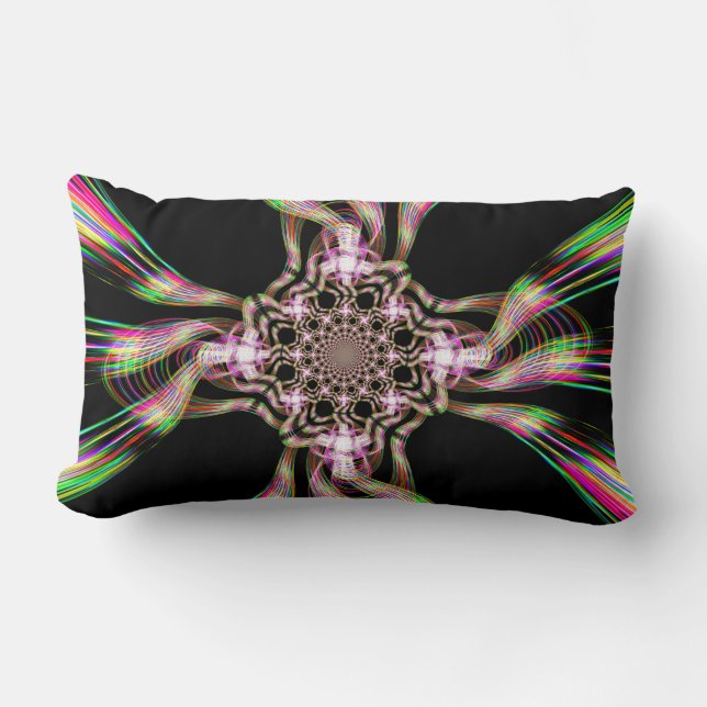 Almofada Lombar Explosão de doce Rainbow Taffy (Frente)