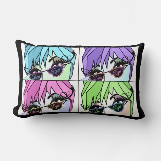 Almofada Lombar Eyelash Divas (Frente)