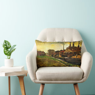 Almofada Lombar Fábrica de ferro em Haia por Vincent van Gogh