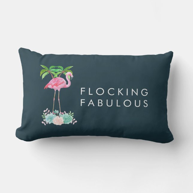 Almofada Lombar Fabuloso FlamingoFlamingo Rosa (Frente)