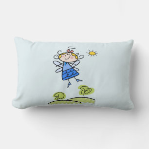 Almofada Lombar Fada De Anjo Voador Feliz E Quente