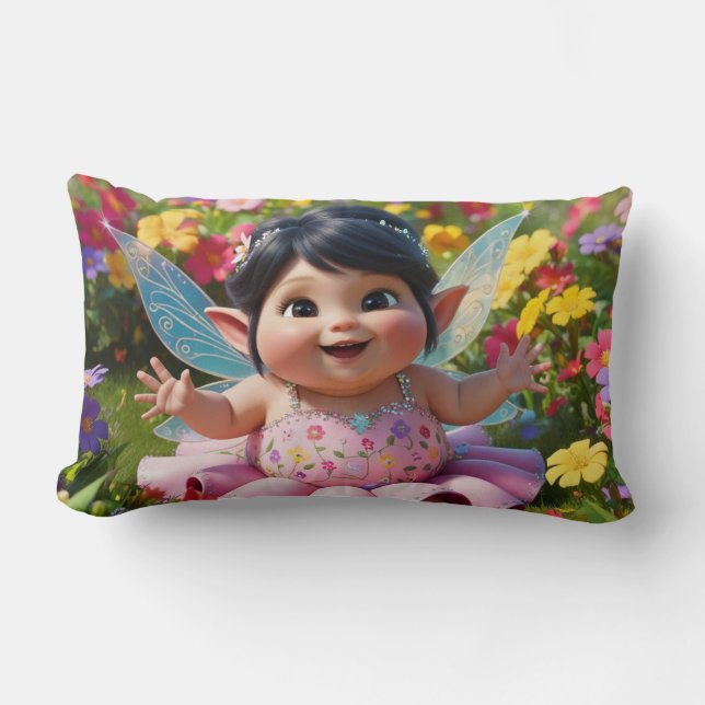 Almofada Lombar Fada Encantada Com Prazer (Frente)