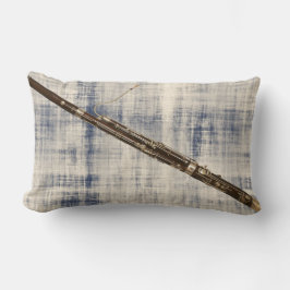 Almofada Lombar Fagote no olhar desvanecido da sarja de Nimes