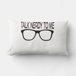 Almofada Lombar Fale Comigo Com Óculos de Geek Pretos