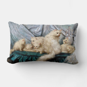 Almofada Lombar Família de Gatos Brancos, Carl Kahler