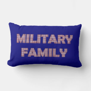 Almofada Lombar Família Militar, Travesseiro lombar Xadrez