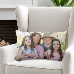 Almofada Lombar Família Personalizada com Duas Fotos