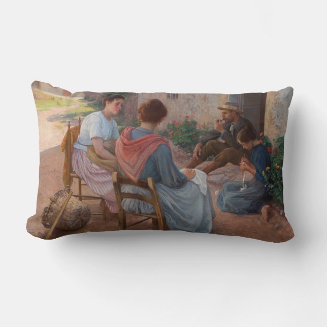 Almofada Lombar Família tradicional italiana (Vintage Itália) (Frente)