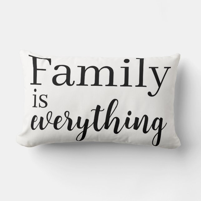 Almofada Lombar Family is everything Throw Pillow (Frente)
