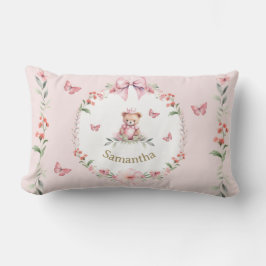 Almofada Lombar Fantasias de Urso de Pelúcia Rosa