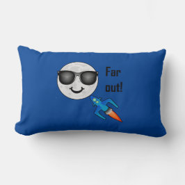 Almofada Lombar Far Out Design - Travesseiro Lombar 13" x 21"