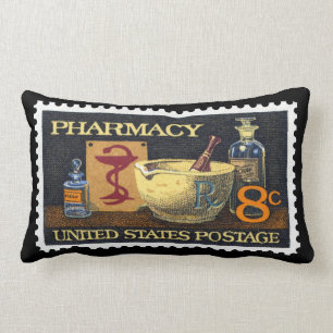 Almofada Lombar Farmácia Rx Stamp~Pharmacist ~Druggist~Apothecary