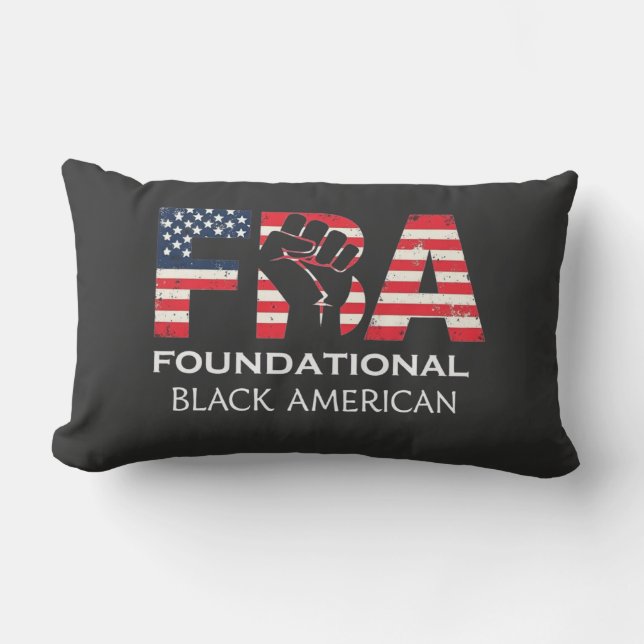 Almofada Lombar FBA Foundational Black American (Frente)