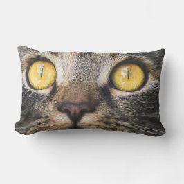 Almofada Lombar Fechamento de Gato com Olhos Amarelos