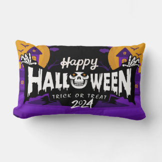 Almofada Lombar Feliz Halloween 2024 Travesseiros decorativos lomb