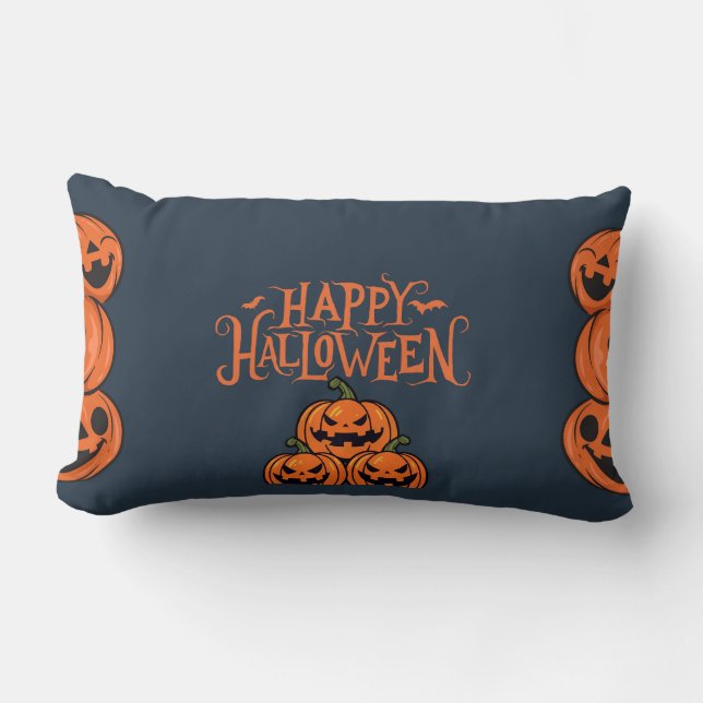 ALMOFADA LOMBAR FELIZ HALLOWEEN PUMPKIN (Frente)