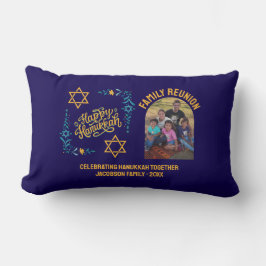 Almofada Lombar FELIZ HANUKKAH Chanukah Foto Personalizada