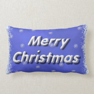 Almofada Lombar Feliz Natal 3D gelado