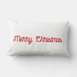 Almofada Lombar Feliz Natal minimalista ou adicione seu Travesseir